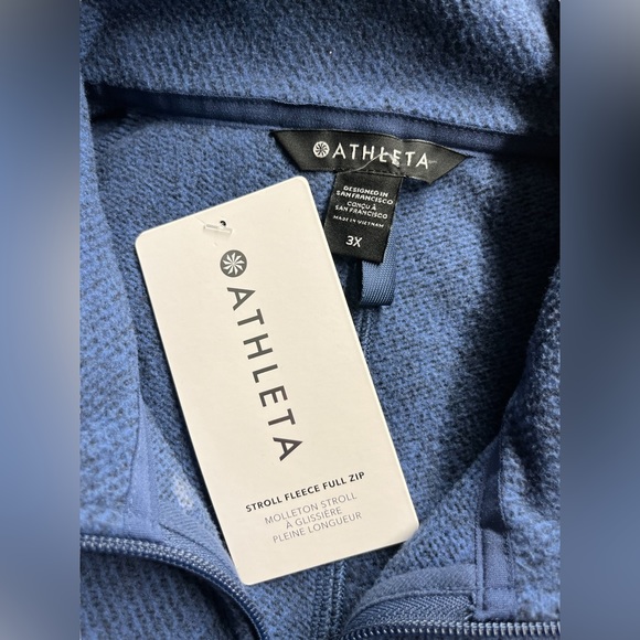Athleta Stroll Fleece Full Zip Jacket - Picture 9 of 10
